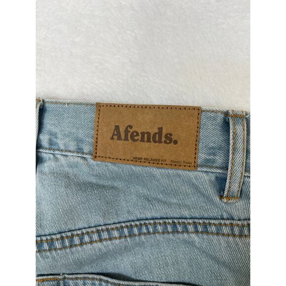 Afends Hemp Revolution Light Wash Straight Leg 90s Jeans sz 30 Organic Cotton - Picture 2 of 10